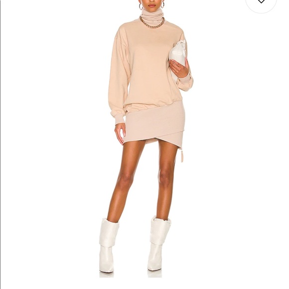 YOUNG FABULOUS AND BROKE Dress Asymmetric Slit with Zipper e1234Se5Me6L - Picture 2 of 15